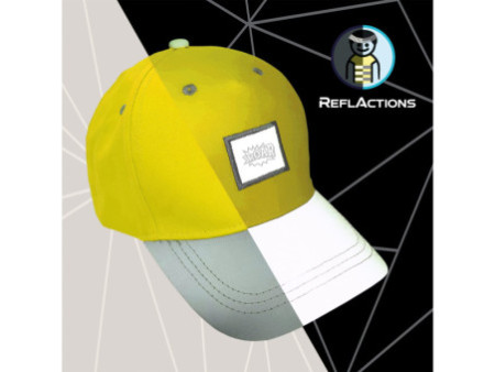 ROTH Casquette pour enfants ReflActions 'Roar', gris/jaune