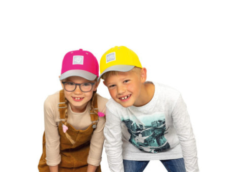 ROTH Casquette pour enfants ReflActions 'Roar', gris/jaune