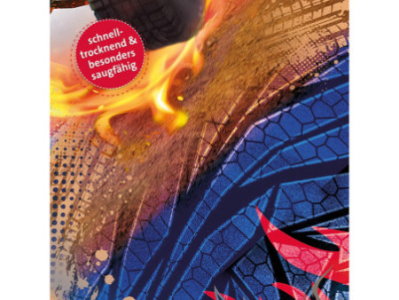 ROTH Serviette de bain pour enfants 'Monstertruck Fire'