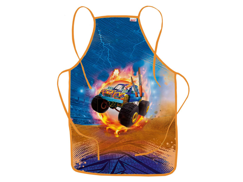 ROTH Tablier de peinture 'Monstertruck Fire', poche frontale