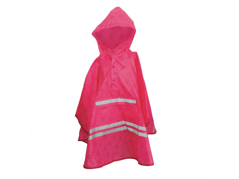 ROTH Poncho de pluie enfants ReflActions 'Diamant', rose