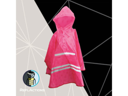 ROTH Poncho de pluie enfants ReflActions 'Diamant', rose