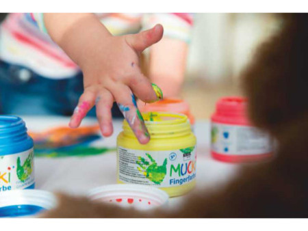 KREUL Gouache aux doigts 'MUCKI', 150 ml, vert