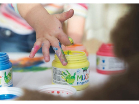 KREUL Gouache aux doigts 'MUCKI', 750 ml, rouge