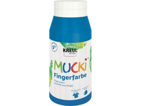 KREUL Gouache aux doigts 'MUCKI', 750 ml, bleu
