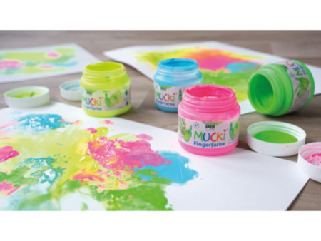KREUL Gouache aux doigts 'MUCKI', 150 ml, kit de 6