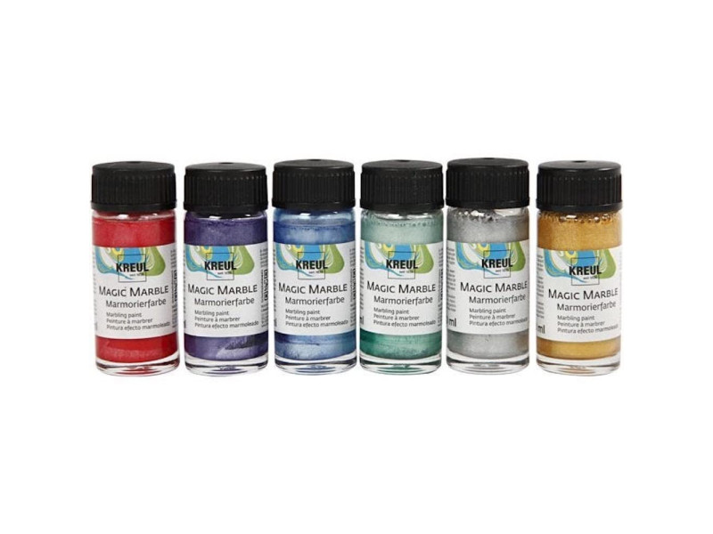KREUL Peinture à marbrer 'Magic Marble', set de peintures