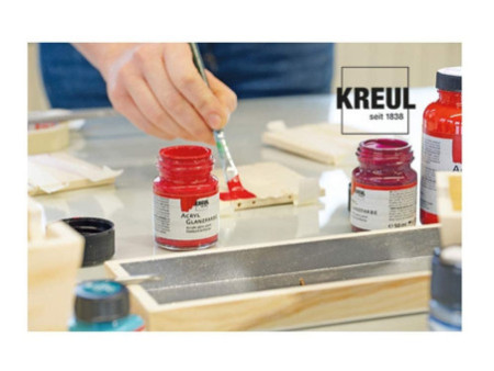 KREUL Peinture acrylique brillante, set de base 6 x 20 ml