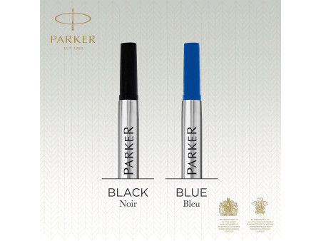 PARKER Recharge pour rollerball QUINK, 0,7 mm, blister, noir