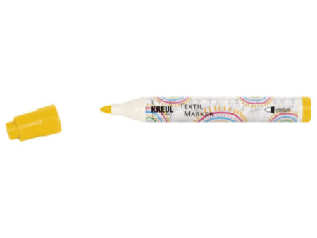 KREUL Marqueur textile medium, jaune