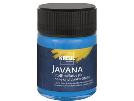 KREUL Peinture pour textiles JAVANA, 50 ml, bleu