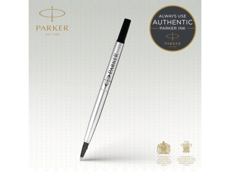 PARKER Recharge pour rollerball QUINK, blister de 2, noir