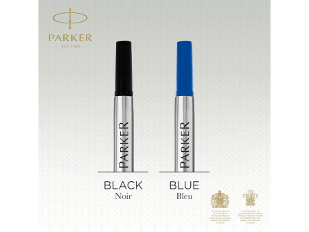 PARKER Recharge pour rollerball QUINK, blister de 2, noir