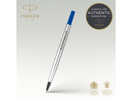 PARKER Recharge pour rollerball QUINK, blister de 2, bleu
