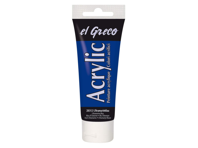 KREUL Peinture acrylique el Greco, tube 75 ml, bleu outremer