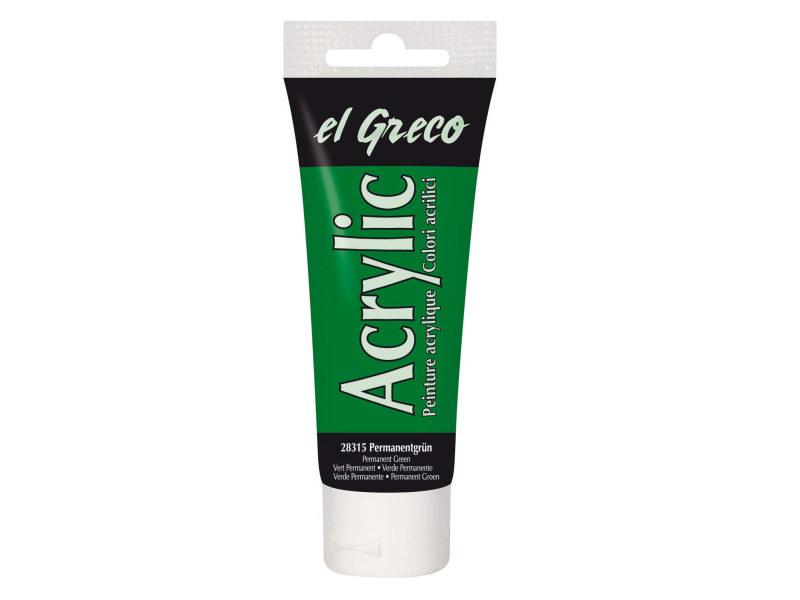 KREUL Peinture acrylique el Greco, tube 75ml, vert permanent