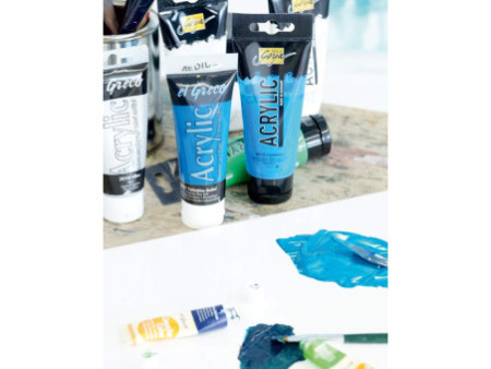 KREUL Peinture acrylique el Greco, tube 75 ml, ombre brûlée