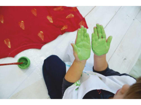 KREUL Peinture au doigt pour textile 'MUCKI', kit de 4