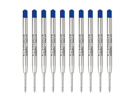 PARKER Recharge pour stylo QUINKflow, M, blister de 10, bleu