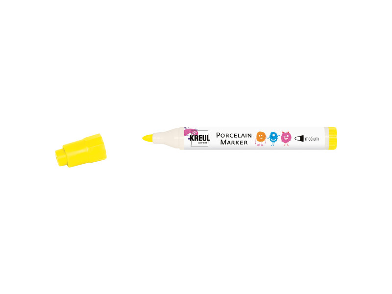 KREUL Marqueur pour porcelaine medium, jaune