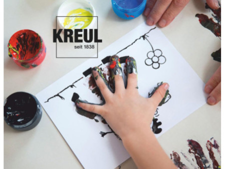 KREUL Peinture aux doigts 'MUCKI', kit 5 x 50 ml