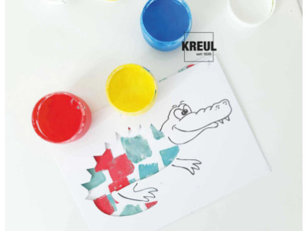 KREUL Gouache aux doigts 'MUCKI', kit de peinture pour jouer