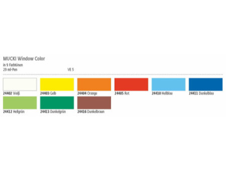 KREUL Window Color Pen 'MUCKI', bleu clair, 29 ml
