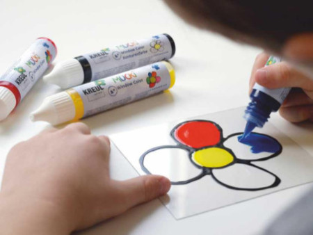 KREUL Window Color Pen 'MUCKI', kit de 4