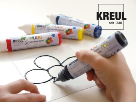 KREUL Window Color Pen 'MUCKI', kit de 7