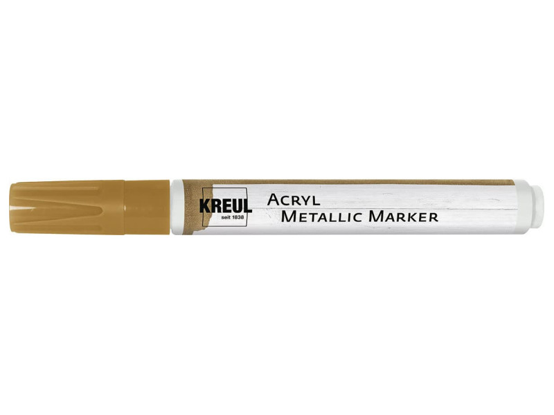 KREUL Marqueur 'Acryl Metallic' médium, pointe ogive, or