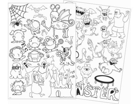KREUL Window Color 'Monster Party', kit