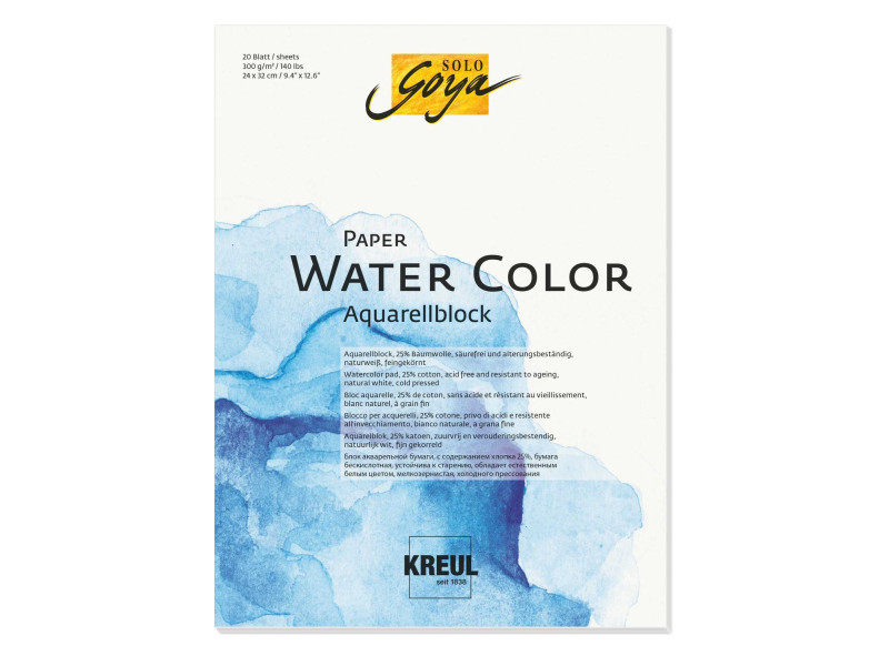 KREUL Bloc pour artistes SOLO Goya Paper Water Color