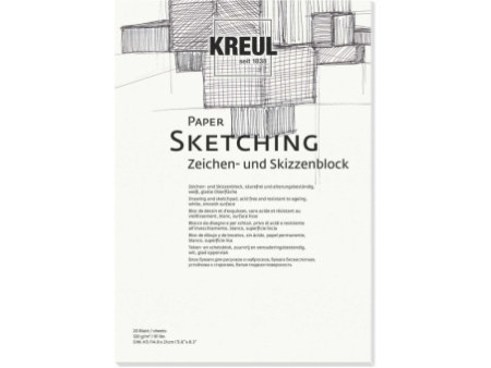 KREUL Bloc pour artistes Paper Sketching, A5, 20 feuilles