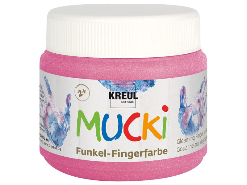 KREUL Gouache aux doigts nacrée 'MUCKI', rose poudre de fée