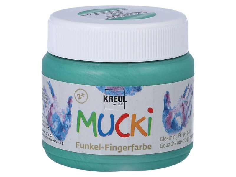 KREUL Gouache aux doigts nacrée 'MUCKI', vert émeraude