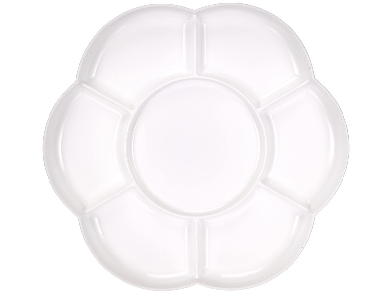 KREUL Palette de peinture SOLO Goya, plastique, rond, blanc