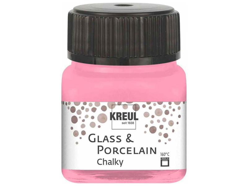 KREUL Peinture pour verre et porcelaine Chalky, Candy Rose