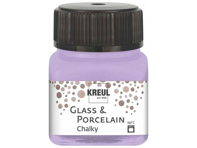 KREUL Peinture pour verre et porcelaine Chalky, Lavender