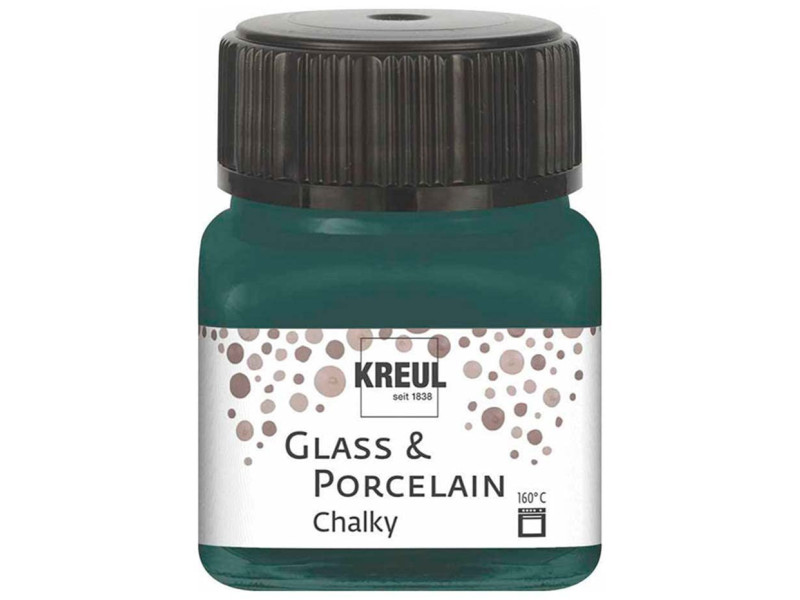 KREUL Peinture pour verre et porcelaine Chalky,Cottage Green