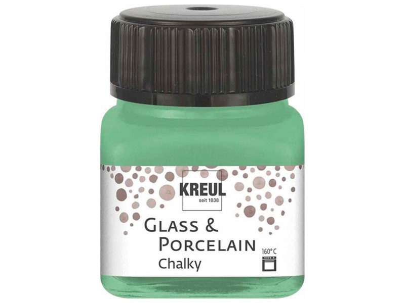KREUL Peinture pour verre et porcelaine Chalky,Rosem. Green