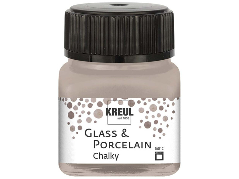 KREUL Peinture pour verre et porcelaine Chalky, Noble Nougat