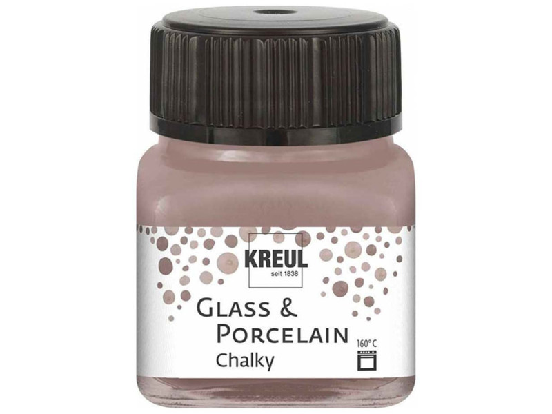 KREUL Peinture pour verre et porcelaine Chalky, Mild Mocca