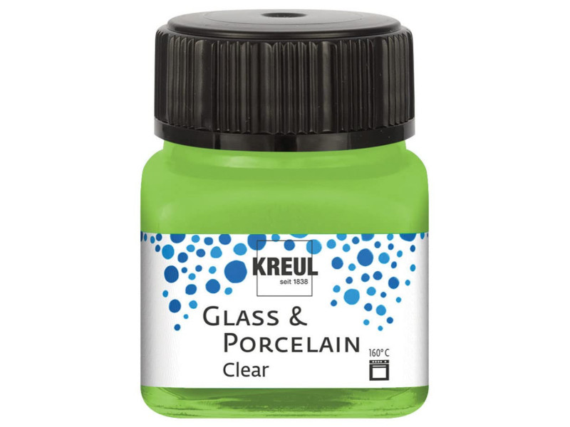 KREUL Peinture pour verre et porcelaine Clear, vert pomme