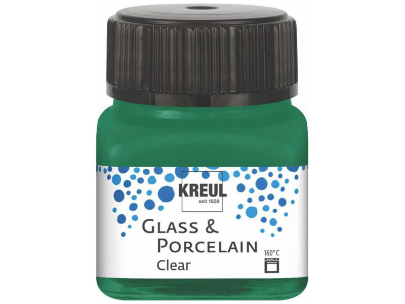 KREUL Peinture pour verre et porcelaine Clear, vert foncé
