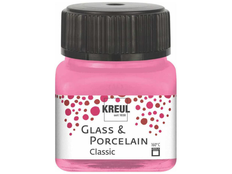 KREUL Peinture pour verre et porcelaine Classic, rose