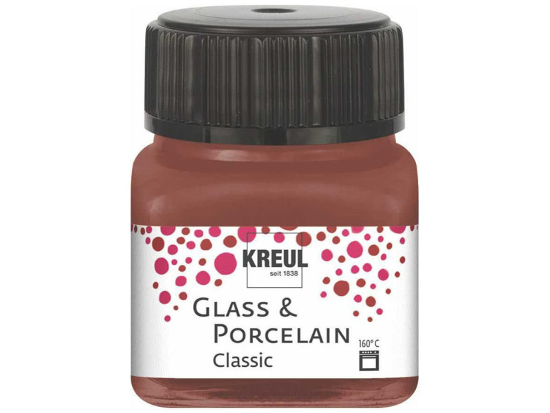 KREUL Peinture pour verre et porcelaine Classic, cognac