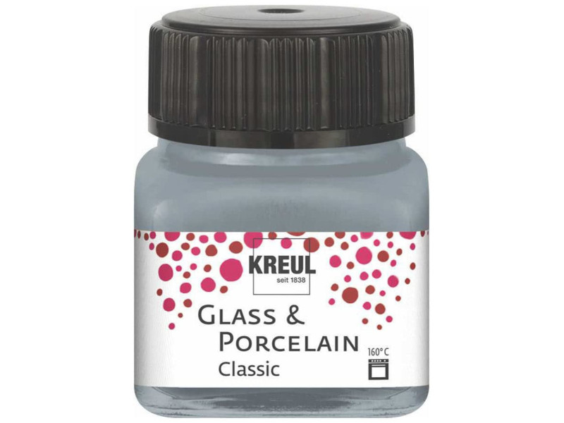 KREUL Peinture pour verre et porcelaine Classic, argent