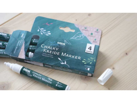 KREUL Marqueurs craie Chalky, Medium, set de 4