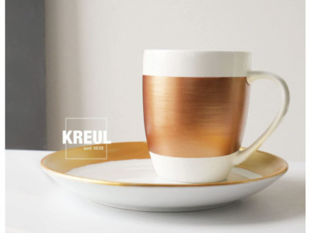 KREUL Peinture pour porcelaine 'Glass & Porcelain' Métallisé