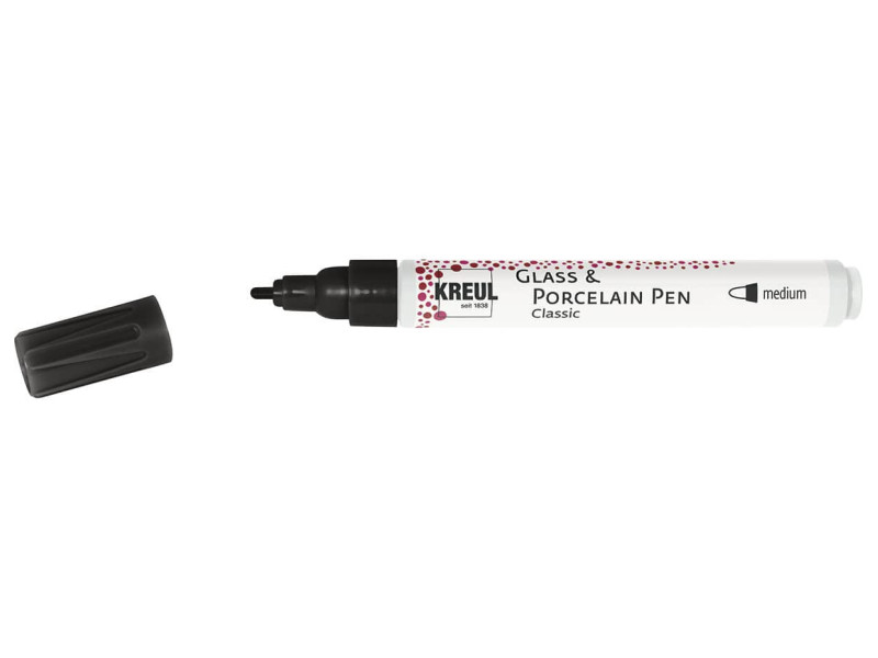 KREUL Glass & Porcelain Pen Classic, noir